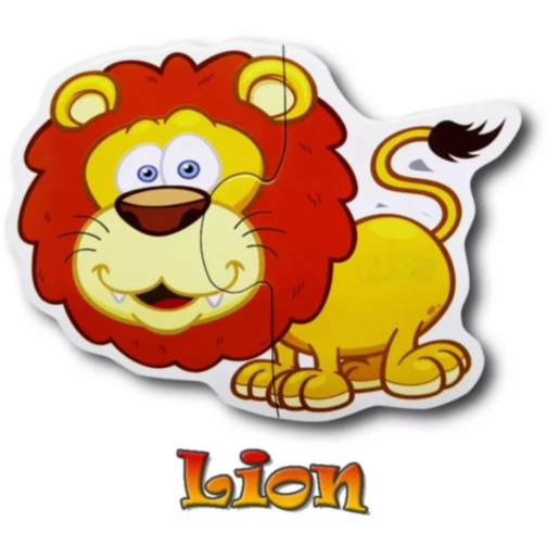 Puzzle Animale Junglă 6 în 1 pentru Copii