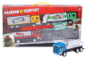 Set 4 Camioane de Construcție cu Fricțiune