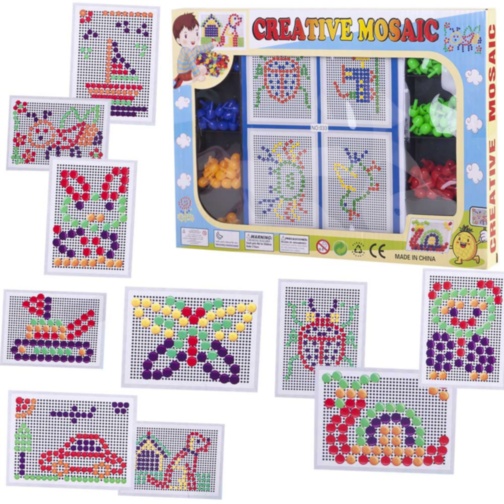 Mozaic cu Pioneze Colorate 