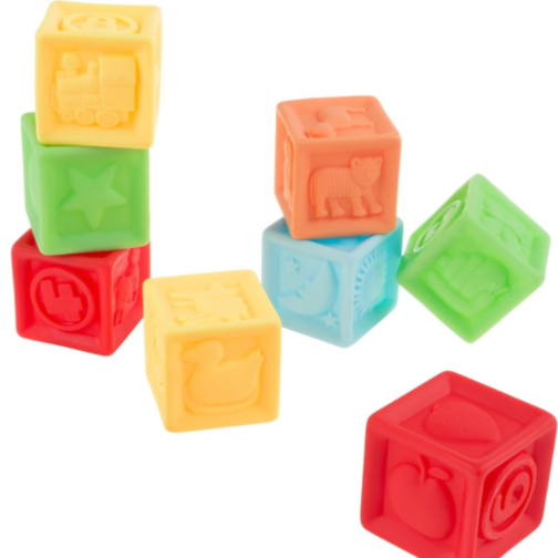 Set interactiv de jucării pentru bebeluși - Cuburi, mingi și telecomandă muzicală