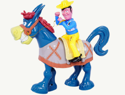 Cowboy pe Măgar Electric cu Sunete și Mișcare - Aventură Animată | image