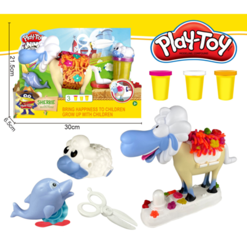 Oaia Veselă – Set de Modelaj Creativ cu Plastilină Colorată