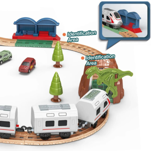 Smart Train - Set Feroviar Inteligent cu Funcții Interactive