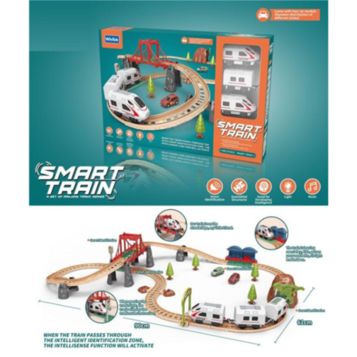 Smart Train - Set Feroviar Inteligent cu Funcții Interactive