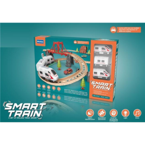 Smart Train - Set Feroviar Inteligent cu Funcții Interactive