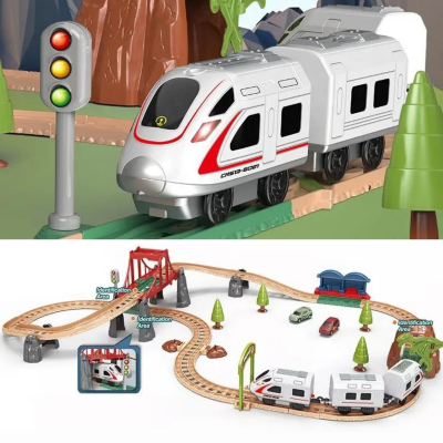 Smart Train - Set Feroviar Inteligent cu Funcții Interactive | image