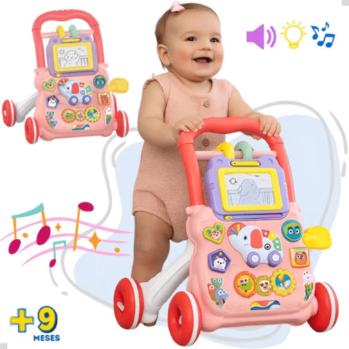 Premergător Interactiv cu Muzică, Lumină și Tablă Desen