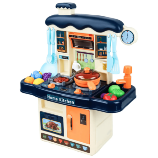 Bucătărie Interactivă cu Accesorii și Sunete pentru Copii (albastru)