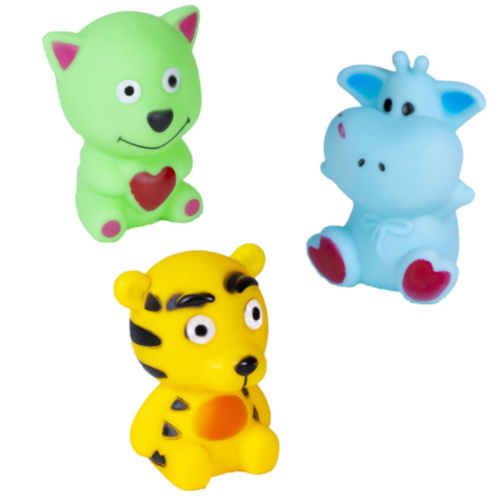 Set 3 Animăluțe de Baie cu Piuitoare