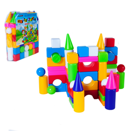 Set de Construcție cu Forme Geometrice Colorate