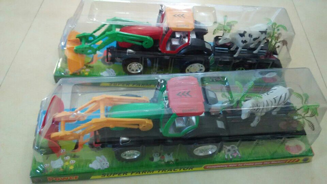 Tractor cu Remorcă cu Animale, 42cm 