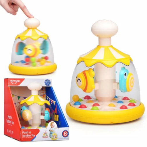 Jucărie Interactivă Carusel Rotativ cu Animale și Bile Colorate