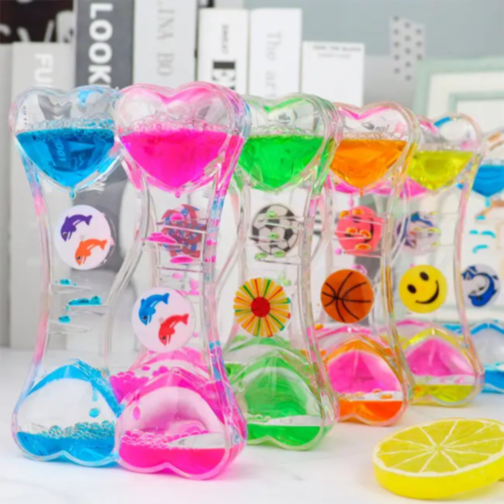 Clepsidră cu Ulei și Nisip Lichid Colorat (culoare aleatorie)