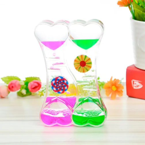 Clepsidră cu Ulei și Nisip Lichid Colorat (culoare aleatorie)