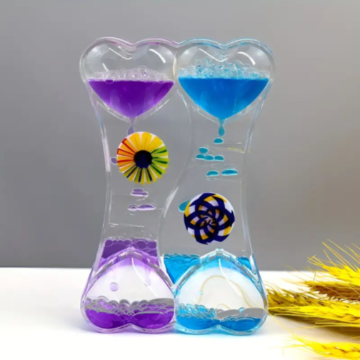 Clepsidră cu Ulei și Nisip Lichid Colorat (culoare aleatorie)