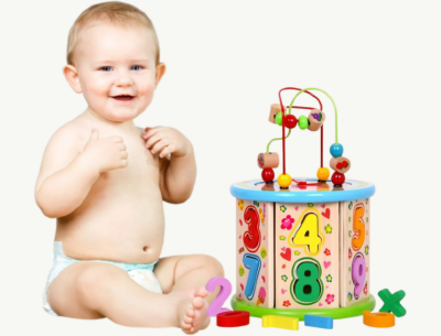 Cilindru interactiv educativ cu numere și forme | image