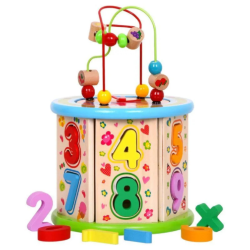 Cilindru interactiv educativ cu numere și forme