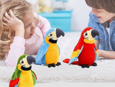 Papagal Interactiv de Pluș cu Funcție Vocală (culoare aleatorie) | image