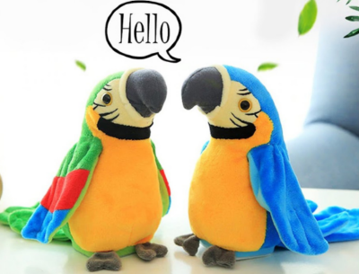 Papagal Interactiv de Pluș cu Funcție Vocală (culoare aleatorie) | image