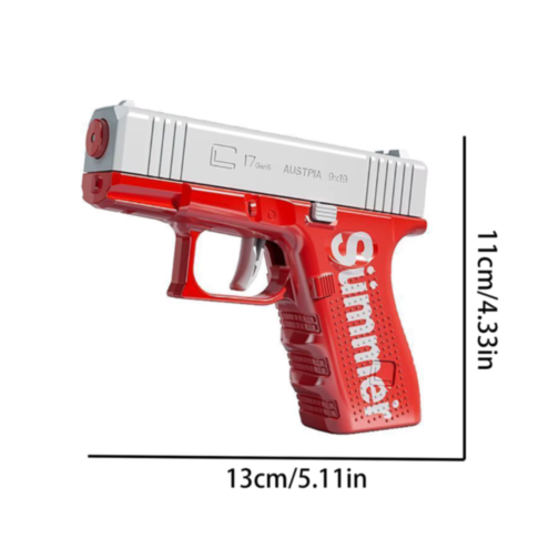 Pistol cu Apă Compact pentru Copii – Design Modern, 13 cm (culoare aleatorie)