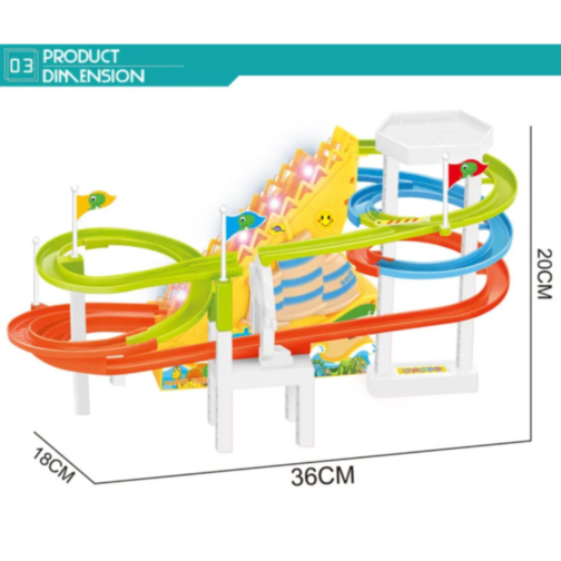 Pista interactivă cu Rățuște Colorate – Distracție și Învățare pentru Copii