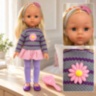 Păpușă blondă de 32 cm cu perie pentru coafat