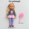 Păpușă blondă de 32 cm cu perie pentru coafat