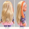 Păpușă blondă de 32 cm cu perie pentru coafat