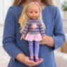 Păpușă blondă de 32 cm cu perie pentru coafat