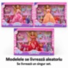 Set păpușă cu rochițe și bijuterii de prințesă, 29 cm