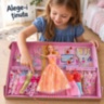 Set păpușă cu rochițe și bijuterii de prințesă, 29 cm