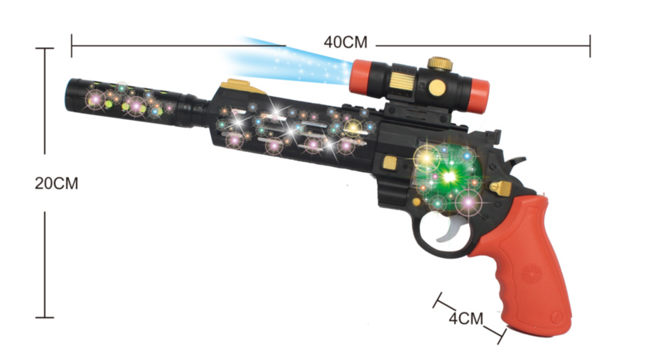 Pistol cu Lumini și Sunete