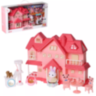 Vilă Roz Interactivă cu Figurine și Mobilier – Set de Joacă pentru Fetițe