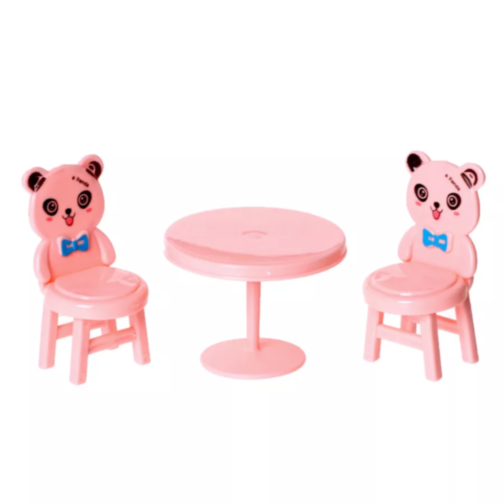 Vilă Roz Interactivă cu Figurine și Mobilier – Set de Joacă pentru Fetițe