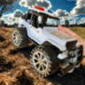 Mașină de Poliție Jeep Rubicon Off-Road pentru Copii