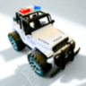 Mașină de Poliție Jeep Rubicon Off-Road pentru Copii