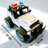 Mașină de Poliție Jeep Rubicon Off-Road pentru Copii