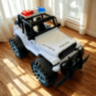 Mașină de Poliție Jeep Rubicon Off-Road pentru Copii