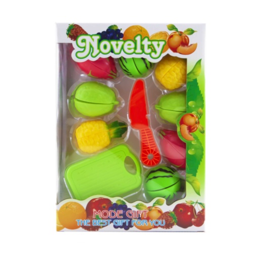 Set 8 Fructe de Feliat cu Cuțit și Tocător