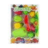 Set 8 Fructe de Feliat cu Cuțit și Tocător