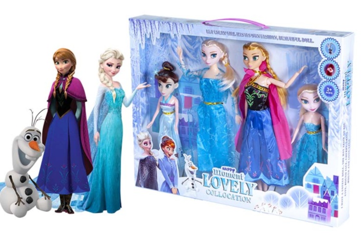 Set 4 Păpuși Frozen