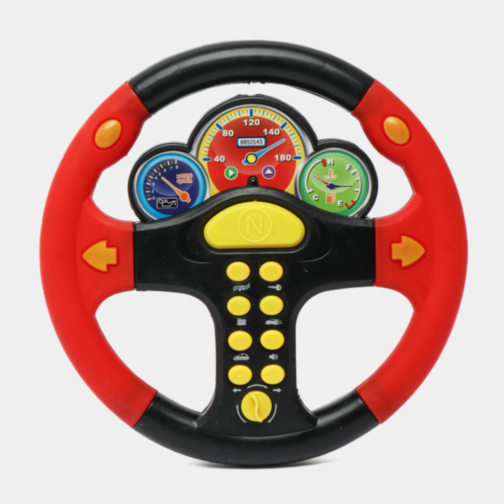 Volan Interactiv cu Sunete și Lumină pentru Copii, 22 cm, (culoare aleatorie)