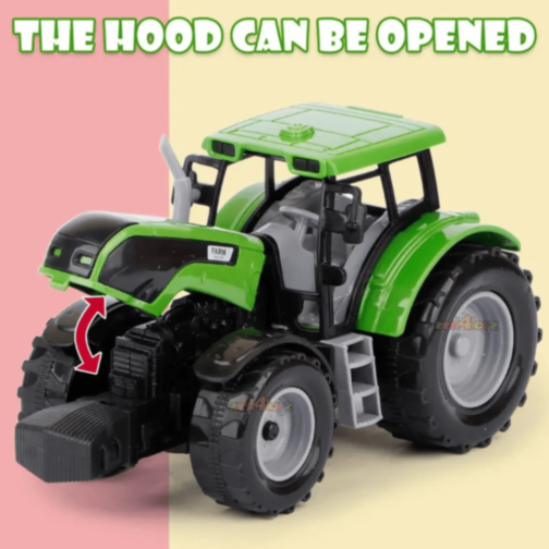 Tractor Fermă cu Remorcă Mare (culoare aleatorie)