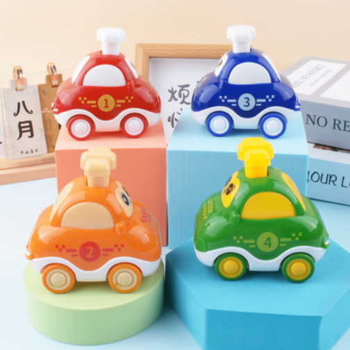 1buc. Mașinuță Cu Mecanism Apăsare Copii (culoare aleatorie)