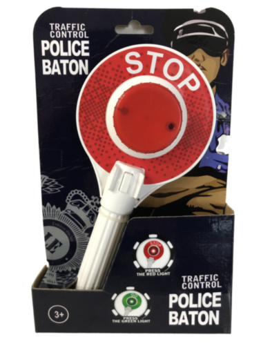 Baston Polițist cu Lumina Intermitentă