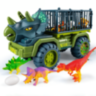 Camion Dinozaur cu Triceratops și Figurine Dino (model aleatoriu)