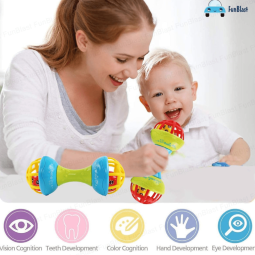 Zornăitoare Colorată pentru Bebeluși cu Bile Sunătoare 