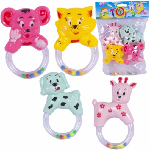 Set 4 Zornăitoare Multicolore