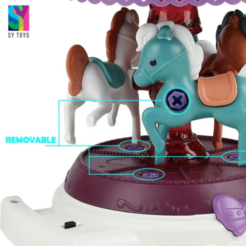 Caruselul Magic de Asamblat cu Ponei