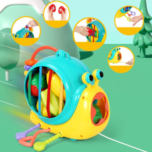 Melc Interactiv cu Fructe și Legume – Dezvoltare Sensorială pentru Copii